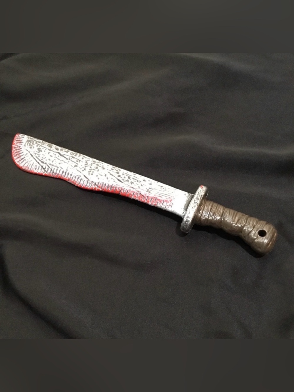 Plastic Bloody Machete Knife Halloween Prop for costume